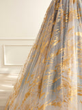 Beautiful Gradient Tulle Long Formal Dress, A-Line Strapless Prom Dress Evening Dress HZ0429