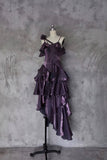 Elegant Off-Shoulder Ruffle Layered Prom Dress HZ0429