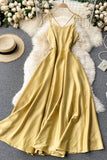 Simple Satin A-Line Dreses HZ0429