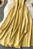 Simple Satin A-Line Dreses HZ0429