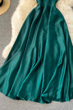 Simple Satin A-Line Dreses HZ0429