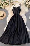 Simple Satin A-Line Dreses HZ0429