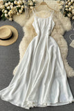 Simple Satin A-Line Dreses HZ0429