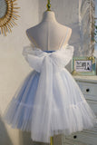 Cute Spaghetti Strap Lace Short Party Dresses, A-Line Evening Dresses HZ0429