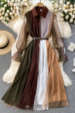 Stylish Tulle Long Sleeve Dress, A-Line Fashion Dress HZ0429