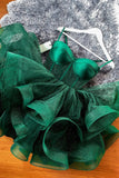 Green Tulle Spaghetti Straps Short Homecoming Dress, A-Line Mini Party Dress HZ0429