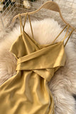 Cute Satin Short A Line Dress Fashion Dress HZ0429