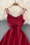 Cute V-Neck Short Dresses, A-Line Fashion Dresses HZ0429