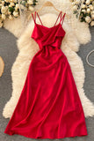 Cute Satin Short A Line Dress Fashion Dress HZ0429
