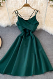 Cute V-Neck Short Dresses, A-Line Fashion Dresses HZ0429