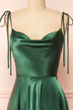 Simple Satin Long Prom Dresses, A-Line Formal Evening Dresses HZ0429