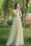 Green Lace Long Prom Dress, A-Line Evening Dress HZ0429