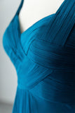 Blue Chiffon Long A-Line Prom Dress, A-Line Evening Dress Party Dress HZ0429
