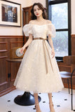 White A-Line Short Prom Dresses, White Party Dresses HZ0429