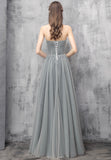A-Line Strapless Long Prom Dresses, Cute Evening Dresses HZ0429