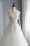 A-Line Tulle Lace Long Prom Dresses, Evening Party Dresses HZ0429