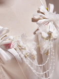 White Spaghetti Strap Satin Short Prom Dress, White V-Neck Evening Party Dress HZ0429