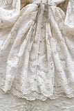 Lovely A-Line Long Sleeve Blue/Apricot Dresses Fashion Dresses HZ0429