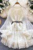 Beautiful A-Line Long Sleeve Fashion Dress HZ0429