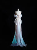 Beautiful Sequins Strapless Pearls Prom Dress, Pink A-Line Party Dress HZ0429