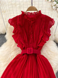 Cute Chiffon Long Fashion Dress HZ0429